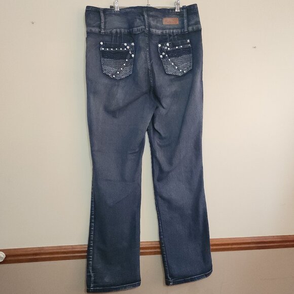 Fashion 2 Love Dark Blue Jeans Size 20 - Picture 5 of 9